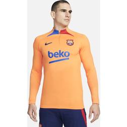 Nike FC Barcelona Men's Dri-FIT Soccer Drill Top in Orange, DH7682-837