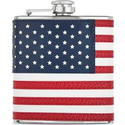 Foster & Rye American Flask Flag Design Whiskey Flask American Flag Hip Flask