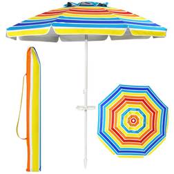 Costway 7.2 FT Portable Beach Umbrella Tilt