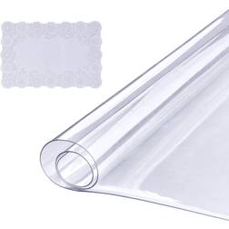 Vevor tischmatte tischschutz transparent pvc 306x614mm tischdecke tischfolie