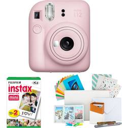 Fujifilm Instax Mini 12 Instant Camera Blossom Pink and Instax Kit Bundle