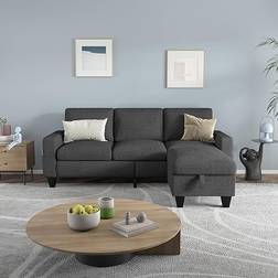Convertible Sectional Sofa 78" 3 Seater