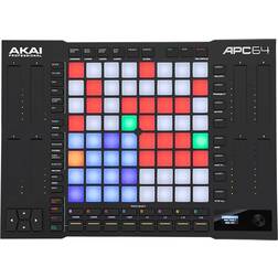 Akai Professional APC64 Ableton MIDI Controller mit 8 Touch Strips, Step Sequencer, 64 anschlagsempfindliche RGB-Pads, CV Gates, MIDI In/Out, USB-C