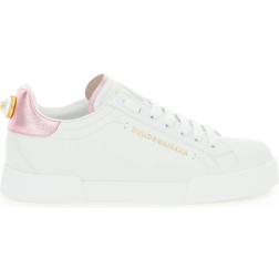 Dolce & Gabbana Portofino Sneakers with Pearl W - White