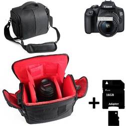 K-S-Trade Fototasche für canon eos 2000d 16gb memoycard kameras kamera-tasche zubehörta