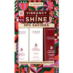 Lanza healing colorcare set- shampoo conditioner+free treatment