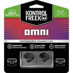 KontrolFreek Omni for Xbox One and Xbox Series X 2 Performance Thumbsticks 2 Low-Rise Concave Black