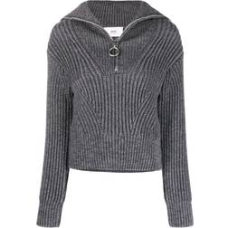Ami Paris Zipped sweater heather_grey