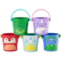 Skip Hop Zoo Stack & Pour Buckets 5-Pack New Design