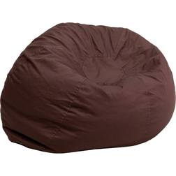 Flash Furniture Duncan Oversized Solid Brown Bean Bag