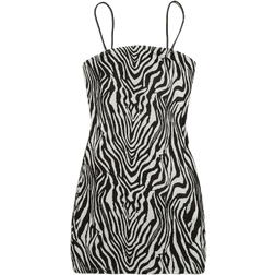 Shein Essnce Zebra Striped Slip Dress