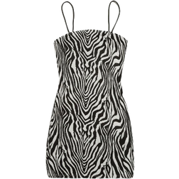Shein Zebra Striped Slip Dress
