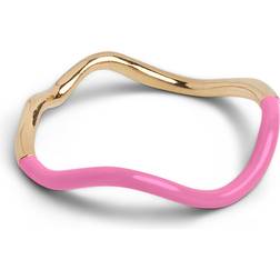 ENAMEL Copenhagen Sway Ring Pink Vergoldet-Silber Sterling 925