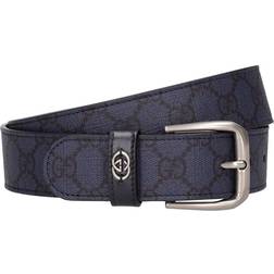Gucci GG leather belt blue 110CM