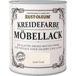 Rust-Oleum Möbellack Kreidefarbe Holzschutzmittel Antique White 0.75L