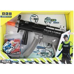 POLICE Pistole Polizei Maschinengewehr mit Kugeln