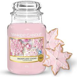 Yankee Candle Snowflake Cookie Large Pink Duftkerzen 620g