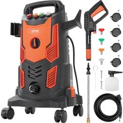 Vevor Electric Pressure Washer 2300 PSI 1.9 GPM 1900W Cold Water Wheeled 2300PSI Black