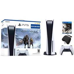 Sony PlayStation 5 Disc Edition God of War Ragnarok Bundle with Ghost of Tsushima and Mytrix Controller Case