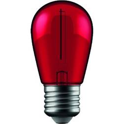 V-TAC 1W Farget LED kronepære Rød, Karbon filamenter, E27 Dimbar Ikke dimbar, Kulør Rød