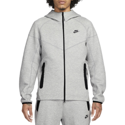 Nike Men's Sportswear Tech Fleece Windrunner Full Zip Hoodie - Dark Grey Heather/Black
