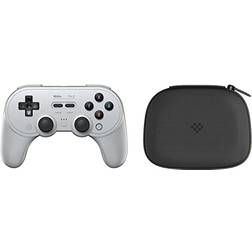 8Bitdo 8BitDo Pro 2 Bluetooth Gamepad for Switch/Switch OLED, PC, macOS, Android, Steam & Raspberry Pi with Storage Case Gray Edition
