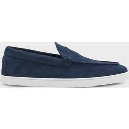 Christian Louboutin Varsiboat suede loafers blue