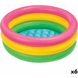 Intex Inflatable Paddling Pool for Children Sunset Rings 68 L 86 x 25 x 86 cm 6 Units