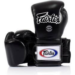 Fairtex Fairtex Muay Thai Boxing Gloves BGV9 Heavy Hitter Mexican Style Minor Change Black with Yellow Piping oz. Training & Sparring Gloves for Kick Boxing MMA K1