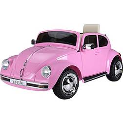 Aosom Licensed Volkswagen Electric Kids Ride-On Car 6V Battery Powered Toy Pink Pink