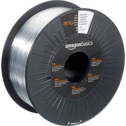 Amazon Basics Amazon Basics PETG 3D Printer Filament, 1.75mm, Translucent, 1 kg Spool