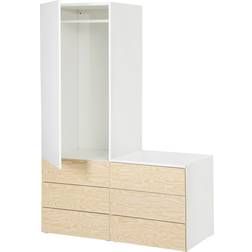 Ikea PLATSA with 1 Door and 6 Drawer White Kleiderschrank 120x181.1cm