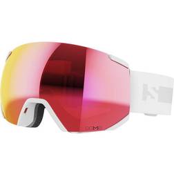 Salomon Radium Sigma Ski Goggles - White/Poppy Red