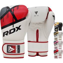 RDX RDX Boxing Gloves EGO, Sparring Muay Thai Kickboxing MMA Heavy Training Mitts, Maya Hide Leather, Ventilated, Long Support, Punching Bag Workout Pads, Men Women Adult oz
