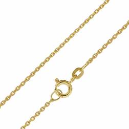 trendor 51896 Goldkette für Anhänger 585 Gold Karat Anker-Halskette 1,3 mm