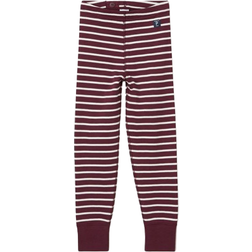 Polarn O. Pyret Kid's Striped Pants - Plum
