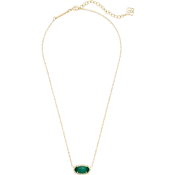 Kendra Scott Elisa Pendant Necklace - Gold/Emerald Cats Eye