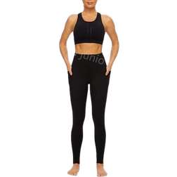 Rosa Junio High Waist Stretch Workout Leggings - Black