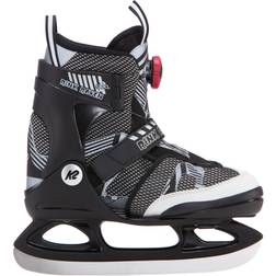 K2 Rink Raven Boa Boys Adjustable Ice Skates - Black/white