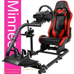 Racing Simulator Cockpit with Seat Fit Logitech G29 G920 Thrustmaster Single Arm Wheel Stand