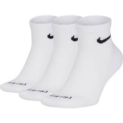 Nike Everyday Plus Cushioned Training Ankle Socks 3-pack - White/Black