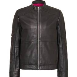 Hugo Boss Lokis Leather Jacket - Black