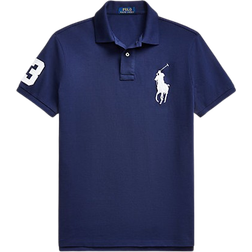 Polo Ralph Lauren Custom Slim Fit Big Pony Mesh Polo Shirt - Newport Navy