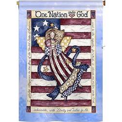 Breeze Decor One Nation Under God Flag 13x18.5"