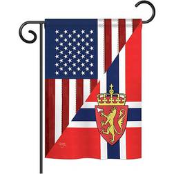 Breeze Decor Norway Friendship Flag 13x18.5"