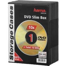 Hama Slim jewel case for storing DVD 10 Pcs
