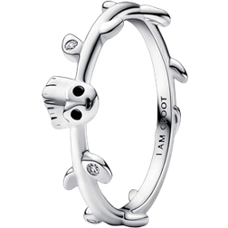 Pandora Marvel Guardians Of The Galaxy Groot Leaf Ring - Silver/Black/Transparent