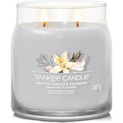 Yankee Candle Smoked Vanilla & Cashmere Grey Duftlys 368g