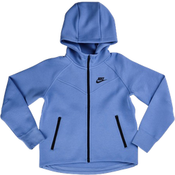 Nike Kid's Sportswear Tech Fleece Full-Zip Hoodie - Polar/Black/Black