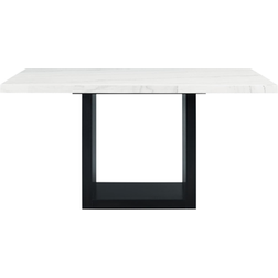Picket House Furnishings Willow Counter Height White/Black Dining Table 42x70" 2
